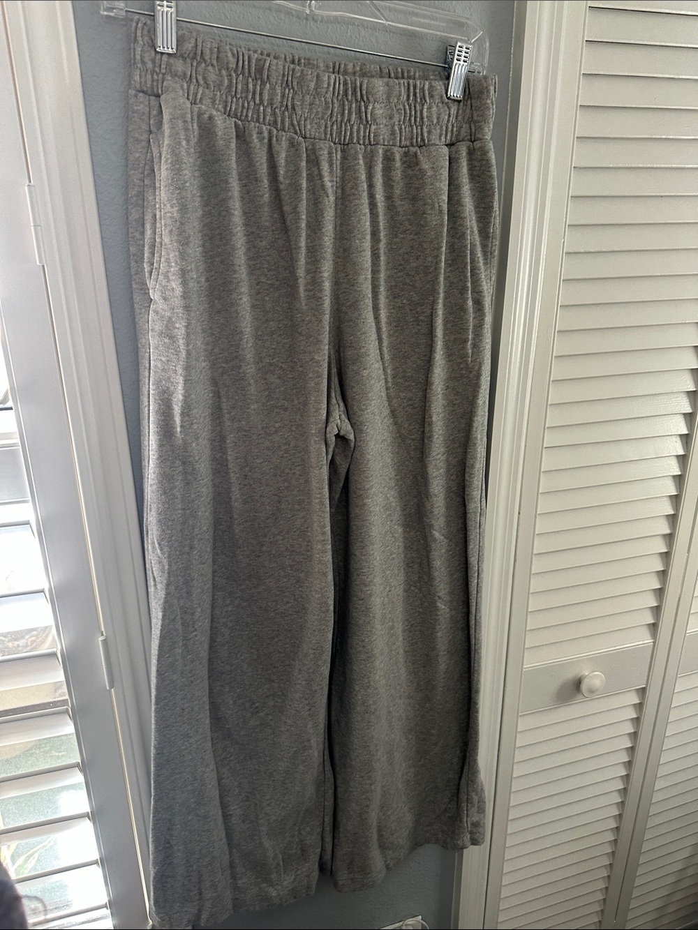 Wide Leg Gray Lounge Pants